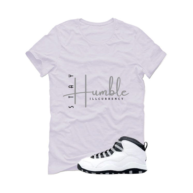 Air Jordan 10 OG Steel White T-Shirt (Stay Humble) product image 2