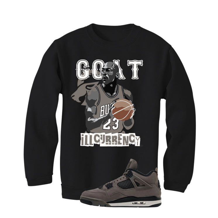 Air Jordan 4 Cave Stone Black T-Shirt (MJ GOAT)| illcurrency product image 4
