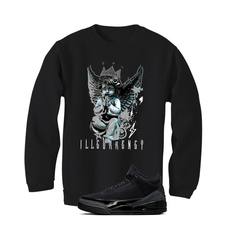 Air Jordan 3 Black Cat T-Shirt (Graffiti Angel)| illcurrency product image 4