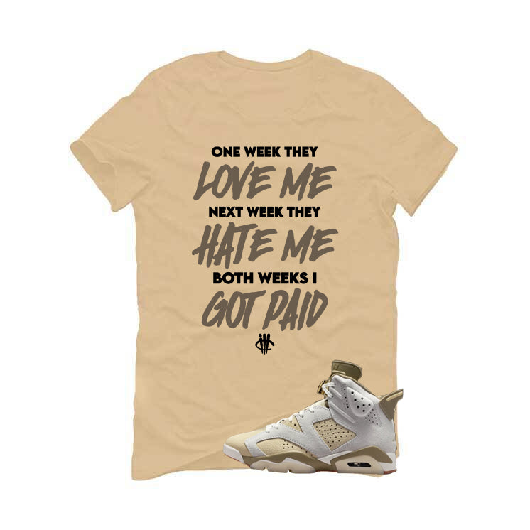 Air Jordan 6 Sail/Neutral Olive Matching T-Shirt product image 2