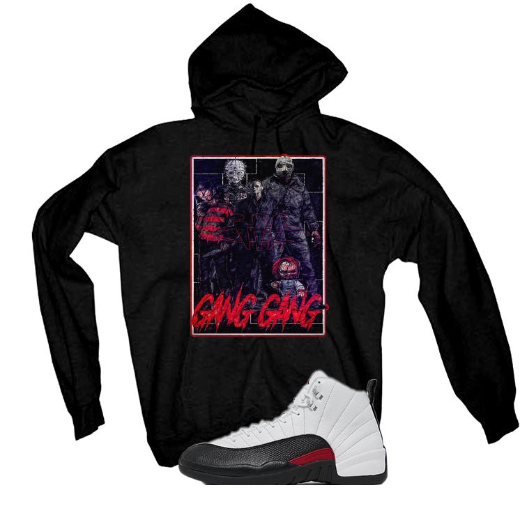 Air Jordan 12 “Red Taxi” | illcurrency Black T-Shirt (GANG product image 3