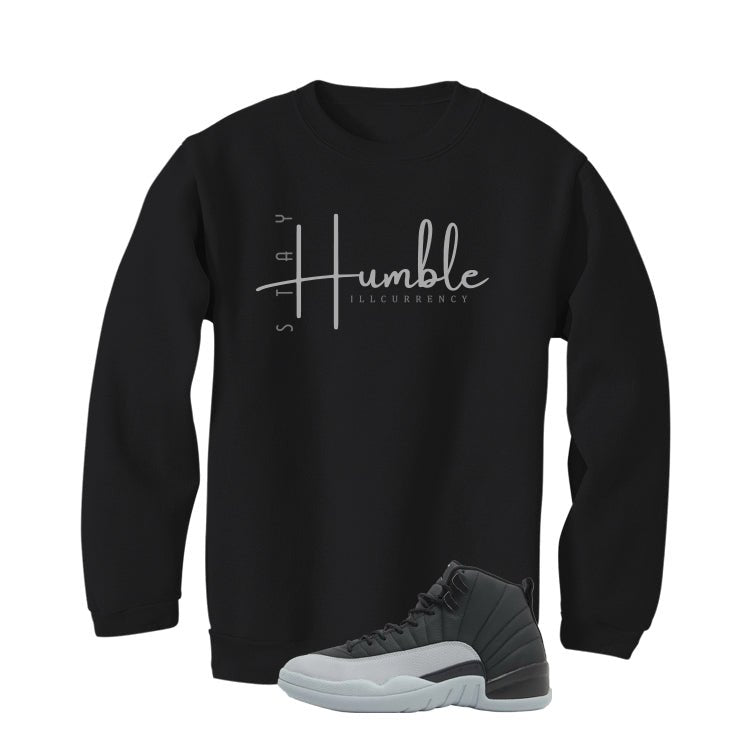 Air Jordan 12 Black/Wolf Grey Black T-Shirt (Stay Humble) product image 4