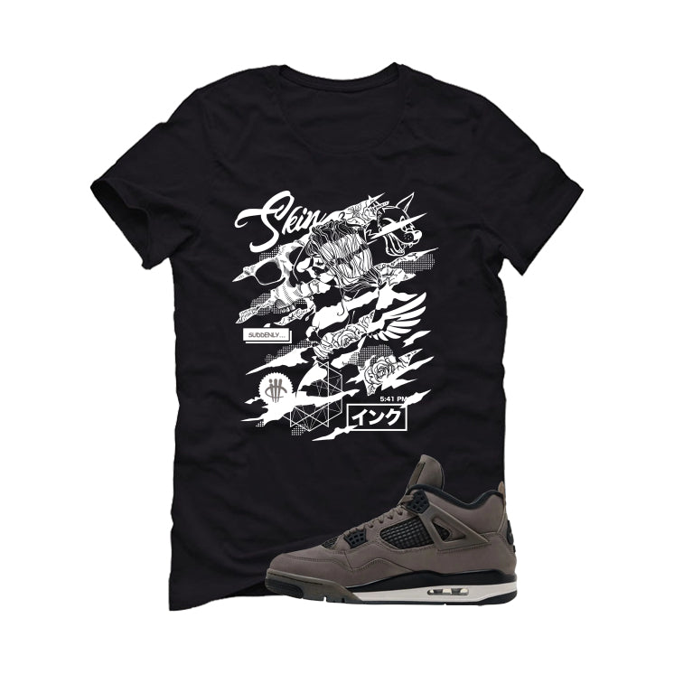 Air Jordan 4 Cave Stone Black T-Shirt (Skin And Ink) product image 2