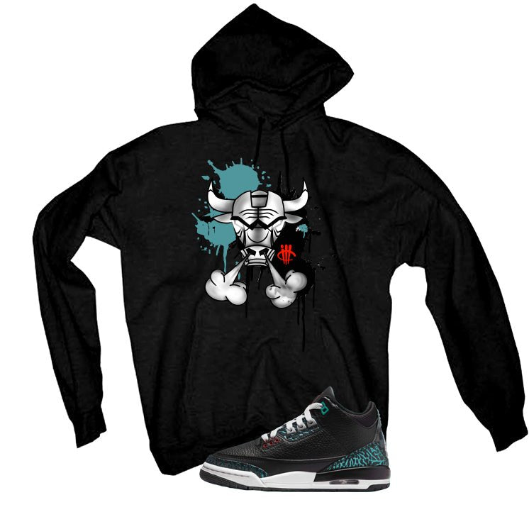 Air Jordan 3 GS Moto Black T-Shirt (Iron Bull)| illcurrency product image 3