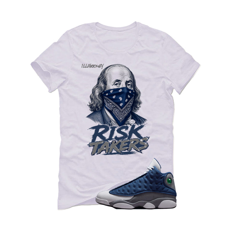 Air Jordan 13 Flint White T-Shirt (Risk Takers)| illcurrency product image 2