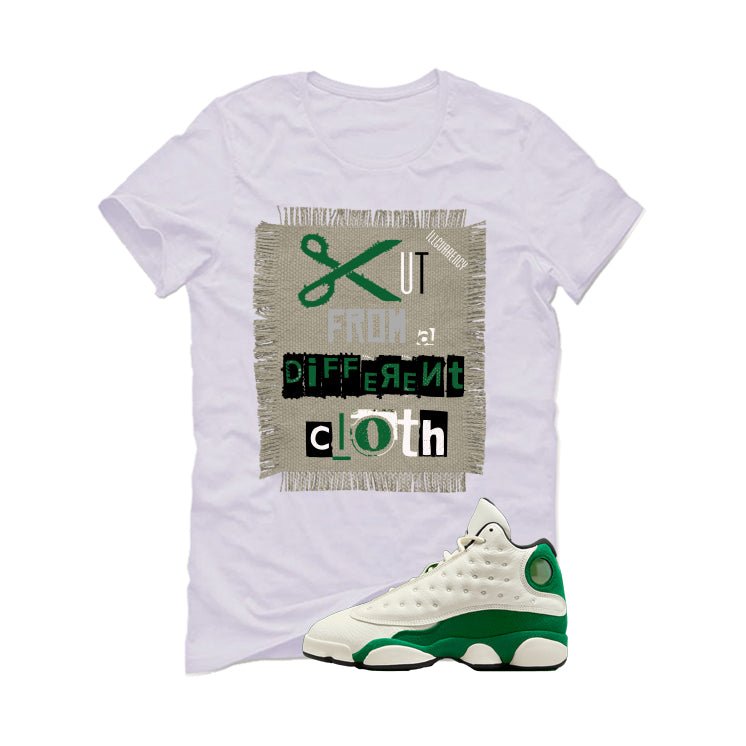 Air Jordan 13 GS Pine Green White T-Shirt (Cut from a product image 2