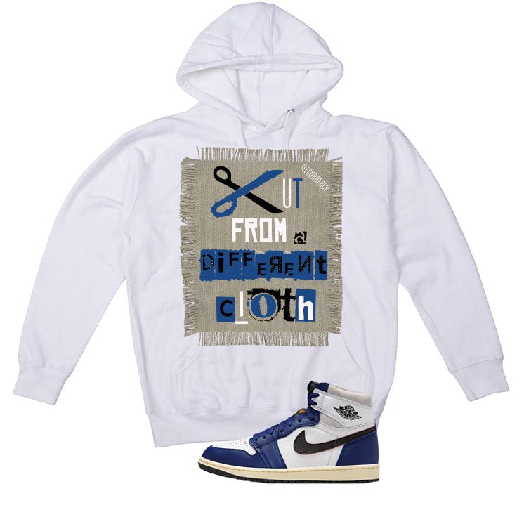 Air Jordan 1 Rare Deep Royal Blue White T-Shirt (Cut from a product image 3