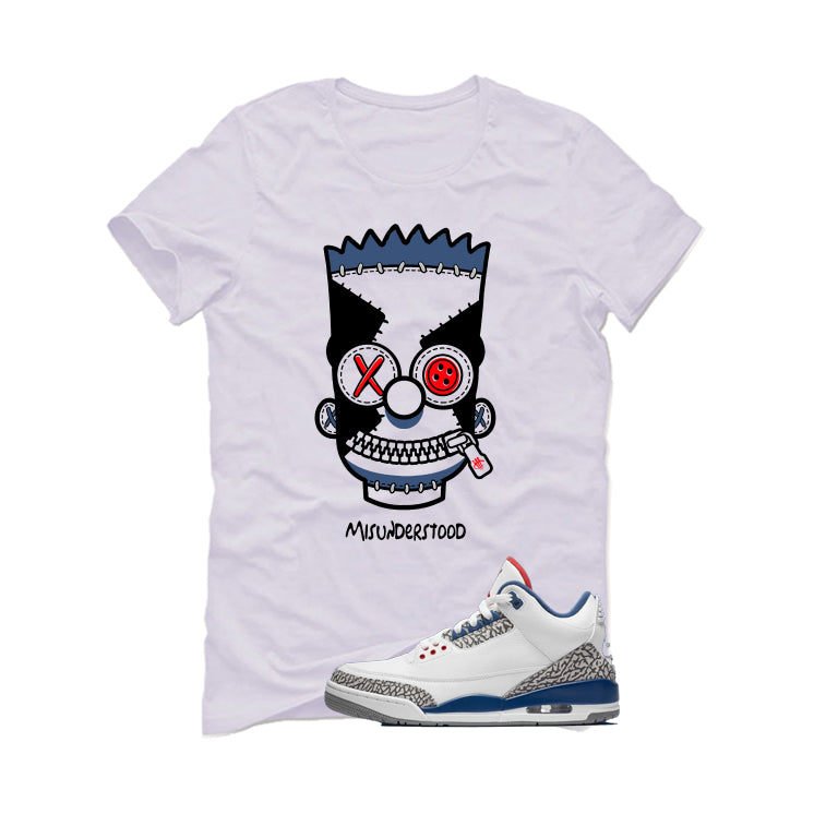 Air Jordan 3 True Blue Matching T-Shirt White product image 2