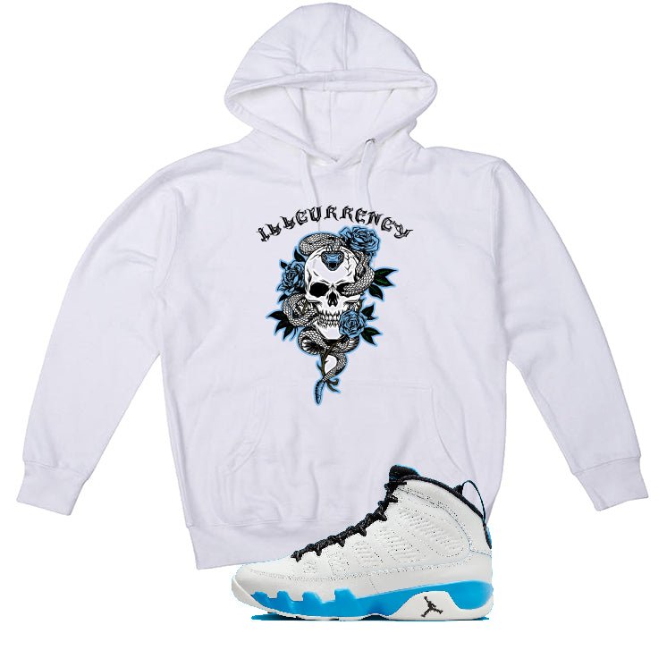 Air Jordan 9 “Powder Blue” | illcurrency White T-Shirt product image 3