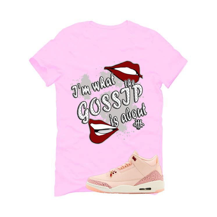 Air Jordan 3 Valentine’s Day Pink T-Shirt (Gossip) product image 2