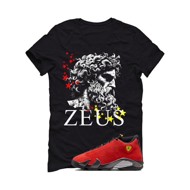 Air Jordan 14 Ferrari Black T-Shirt (Zeus)| illcurrency product image 2