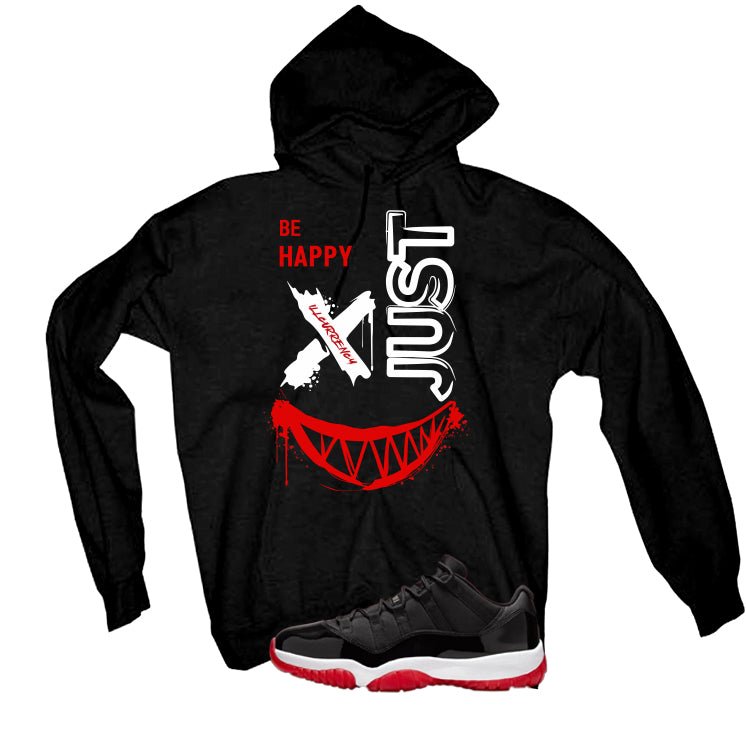Air Jordan 11 Low Bred Black T-Shirt (Be Happy)| illcurrency product image 3