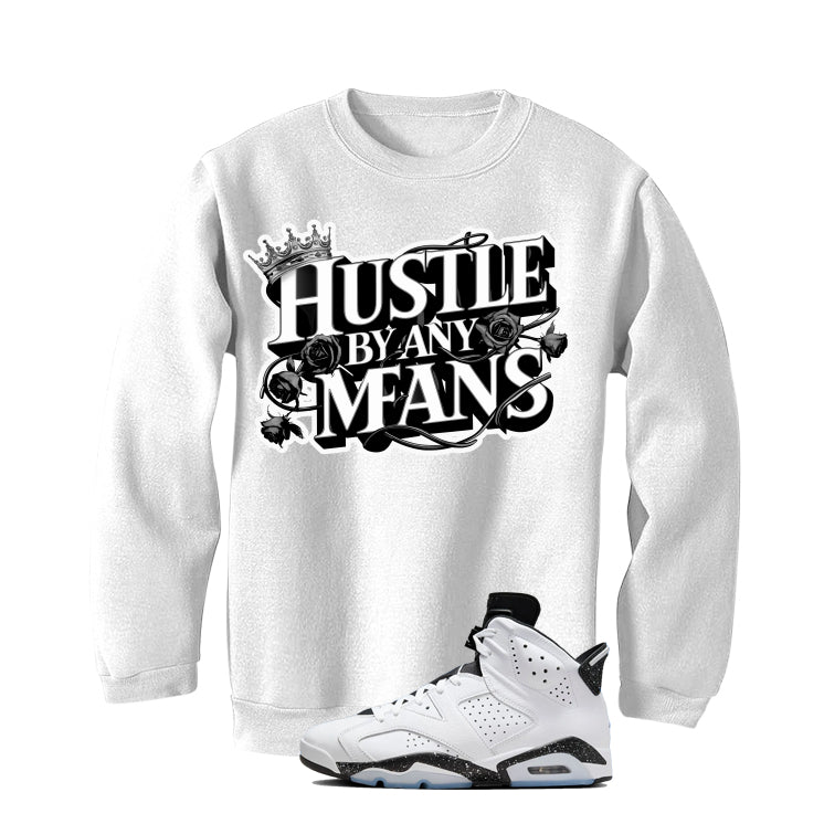 Air Jordan 6 Reverse Oreo White T-Shirt (Hustle By Any product image 4