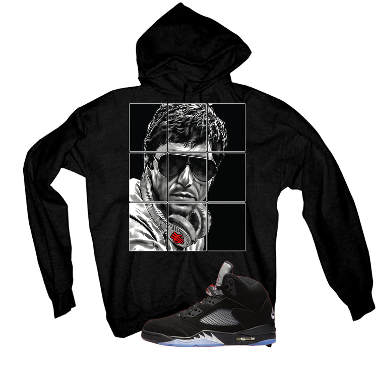 Air Jordan 5 Black Metallic Reimagined T-Shirt (Pacino) product image 3