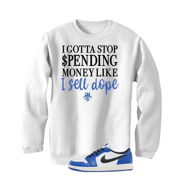 Air Jordan 1 Low OG Game Royal White T-Shirt (Gotta Stop product image 4