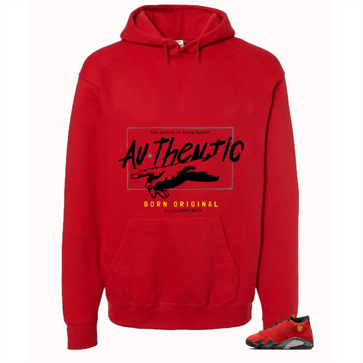 Air Jordan 14 Ferrari Red T-Shirt (Authentic)| illcurrency product image 3