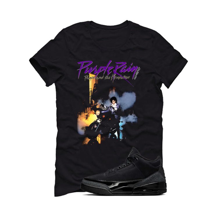 Air Jordan 3 Black Cat T-Shirt (Purple Rain)| illcurrency product image 2