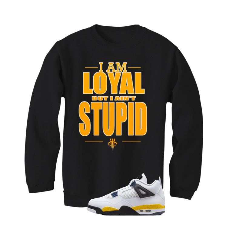 Air Jordan 4 Tour Yellow Matching T-Shirt Black (Loyal) product image 4