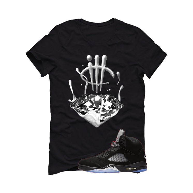 Air Jordan 5 Black Metallic Reimagined T-Shirt (Drip) product image 2