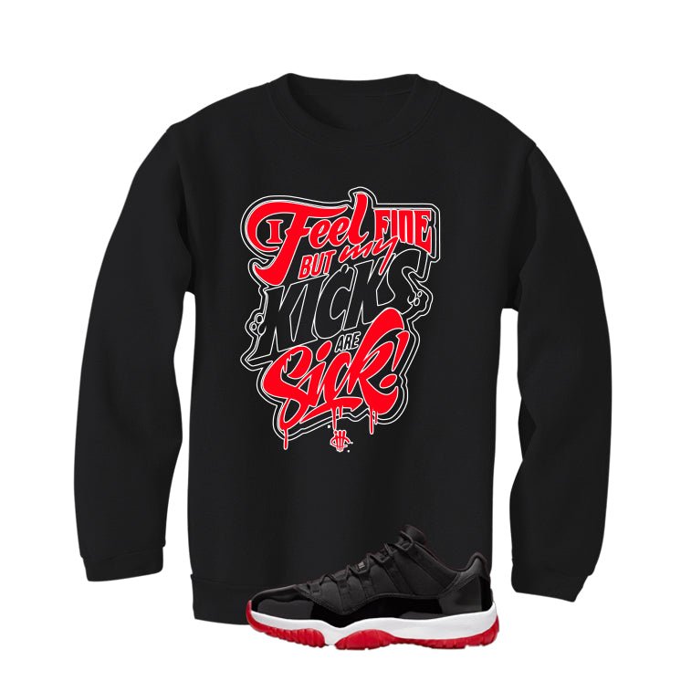 Air Jordan 11 Low Bred Black T-Shirt (Kicks Are Sick) product image 4