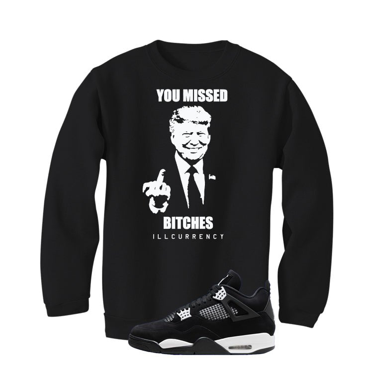 Air Jordan 4 White Thunder Black T-Shirt (Trump you product image 4