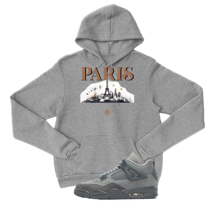 Air Jordan 4 Paris Olympics Grey T-Shirt Skyline) product image 3