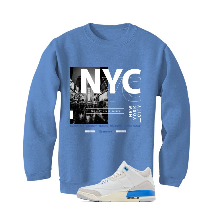 Air Jordan 3 Lucky Shorts Carolina Blue T-Shirt (City Never product image 4