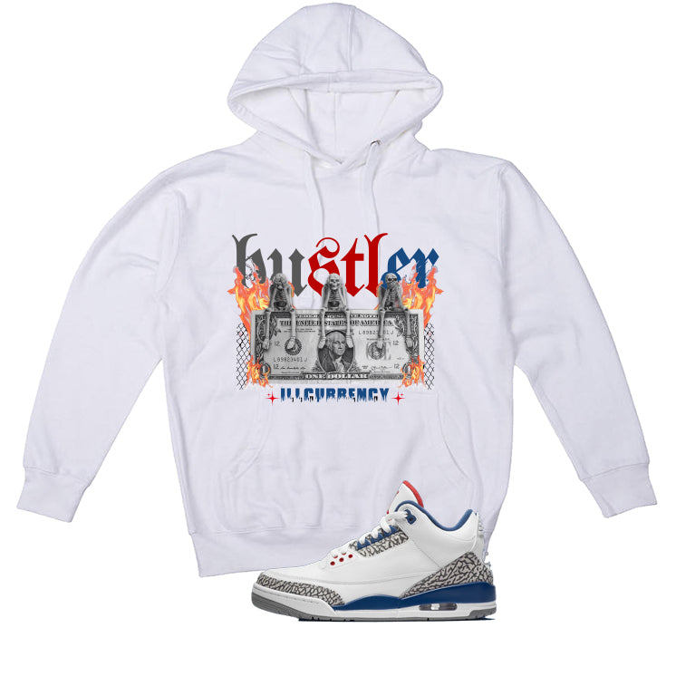 Air Jordan 3 True Blue Matching T-Shirt White (See No Evil product image 3