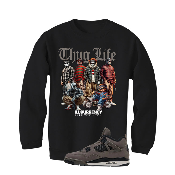Air Jordan 4 Cave Stone Black T-Shirt (Thug Life product image 4