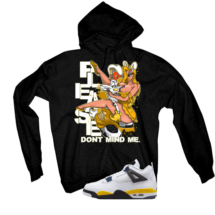 Air Jordan 4 Tour Yellow Matching T-Shirt Black (Street product image 3