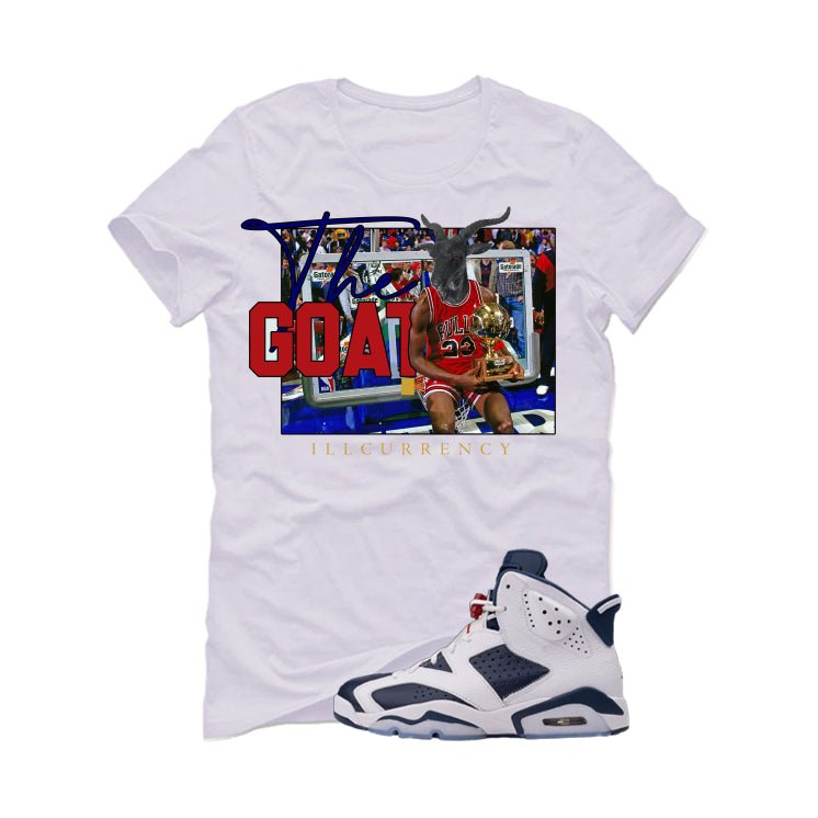 Air Jordan 6 Olympic White T-Shirt (GOAT 23)| illcurrency product image 2