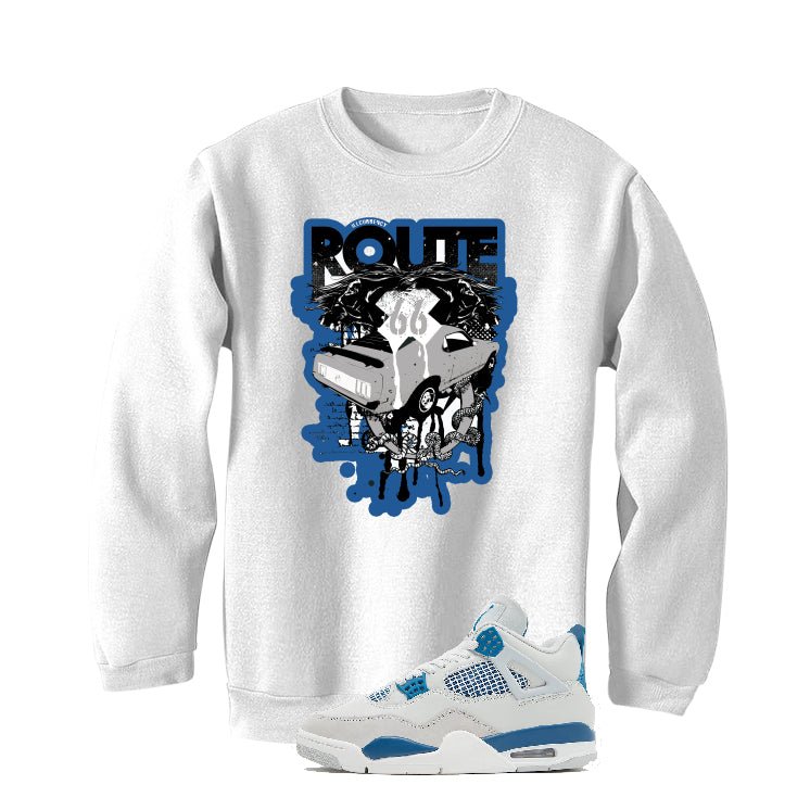 Air Jordan 4 “Military Blue” | illcurrency White T-Shirt product image 4