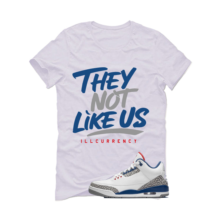 Air Jordan 3 True Blue Matching T-Shirt White (They not product image 2