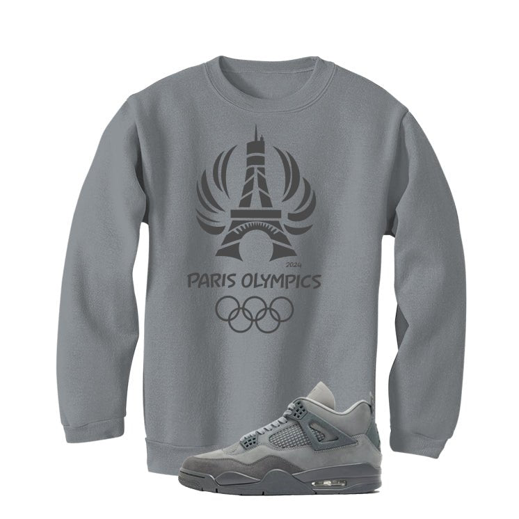 Air Jordan 4 Paris Olympics Grey T-Shirt illcurrency product image 4
