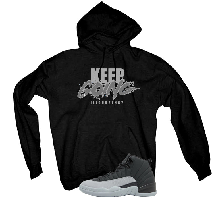 Air Jordan 12 Black/Wolf Grey Black T-Shirt (keep Going) product image 3