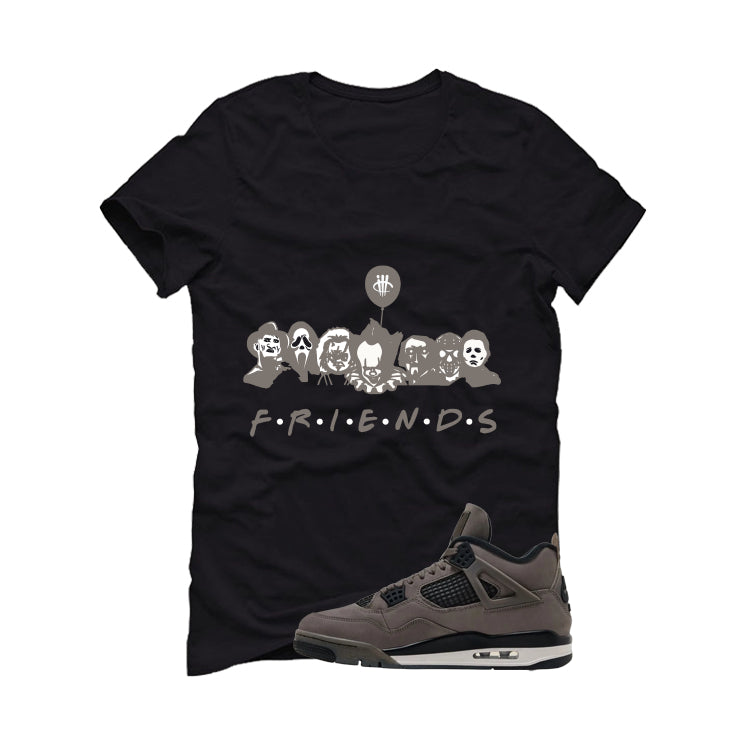 Air Jordan 4 Cave Stone Black T-Shirt (Friends)| illcurrency product image 2