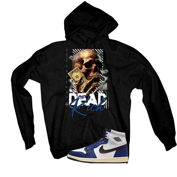 Air Jordan 1 Rare Deep Royal Blue Black T-Shirt (Dead product image 3