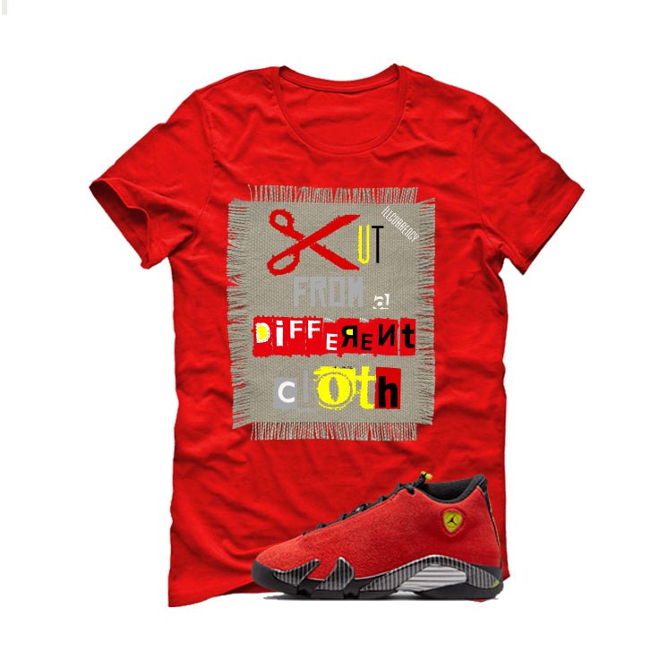 Air Jordan 14 Ferrari Red T-Shirt (Cut from a different product image 2