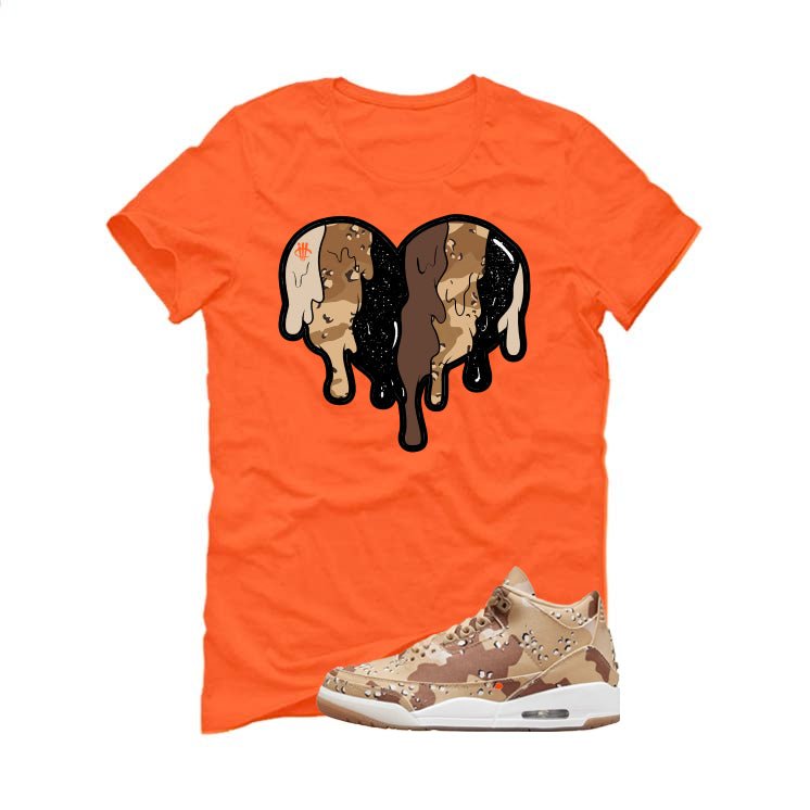 WNBA x Air Jordan 3 Desert Camo Orange T-Shirt (Heart) product image 2