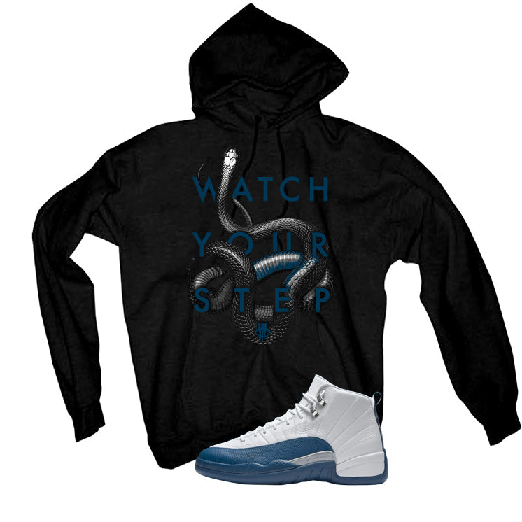 Air Jordan 12 French Blue Black T-Shirt (Watch Your Step) product image 3