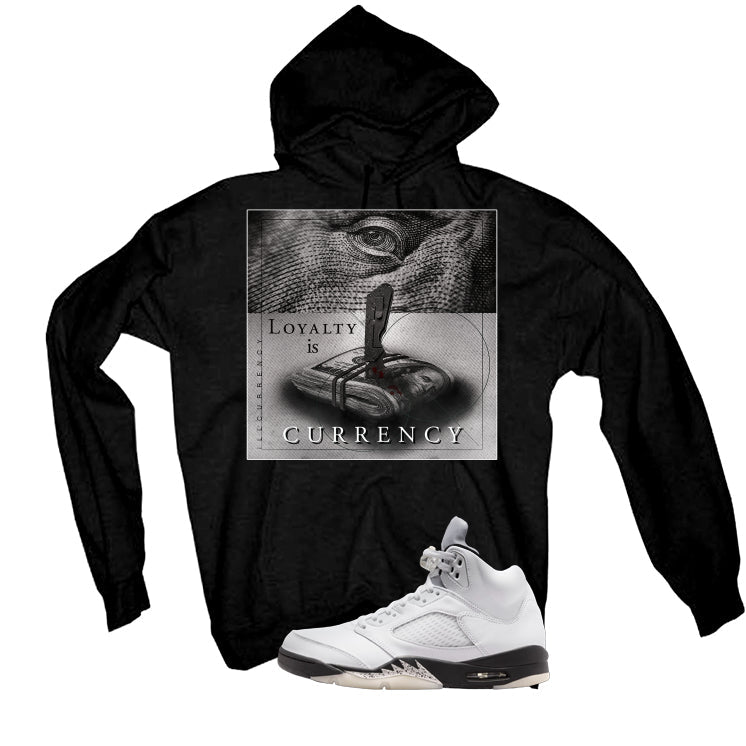 Air Jordan 5 White Black T-Shirt (LOYALTY IS CURRENCY) product image 3