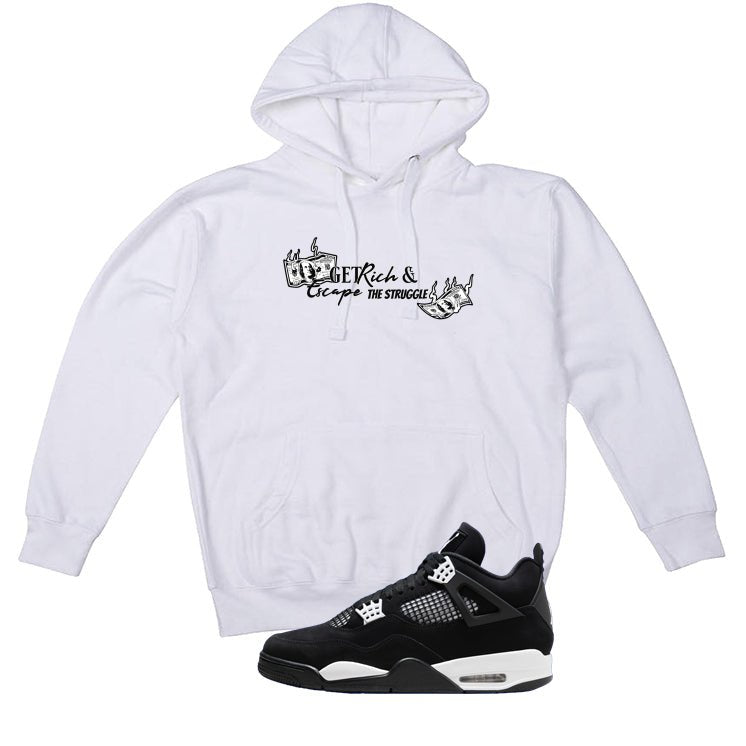 Air Jordan 4 White Thunder T-Shirt (Get Rich)| illcurrency product image 3