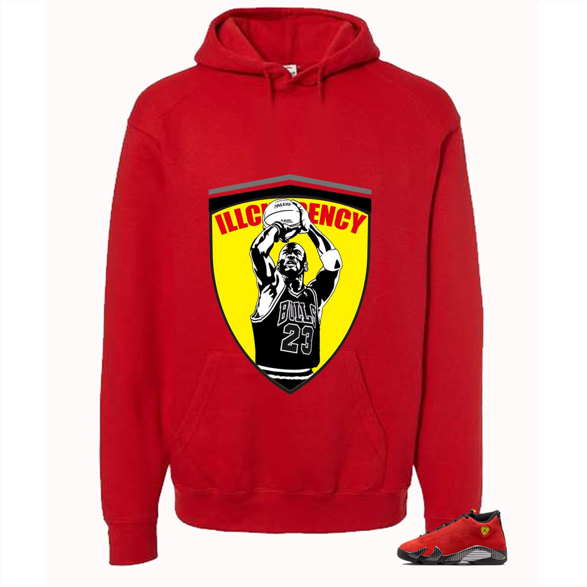 Air Jordan 14 Ferrari Red T-Shirt illcurrency product image 3