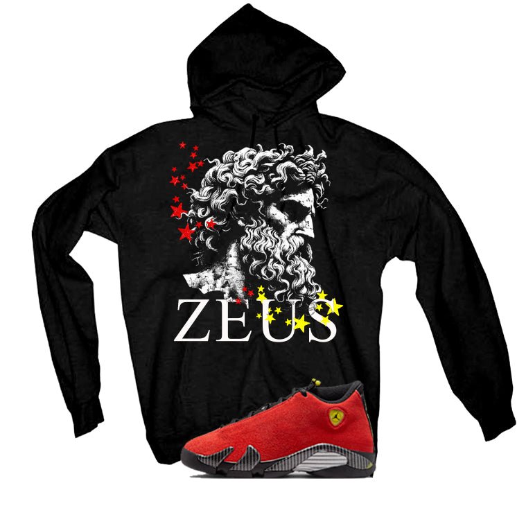 Air Jordan 14 Ferrari Black T-Shirt (Zeus)| illcurrency product image 3