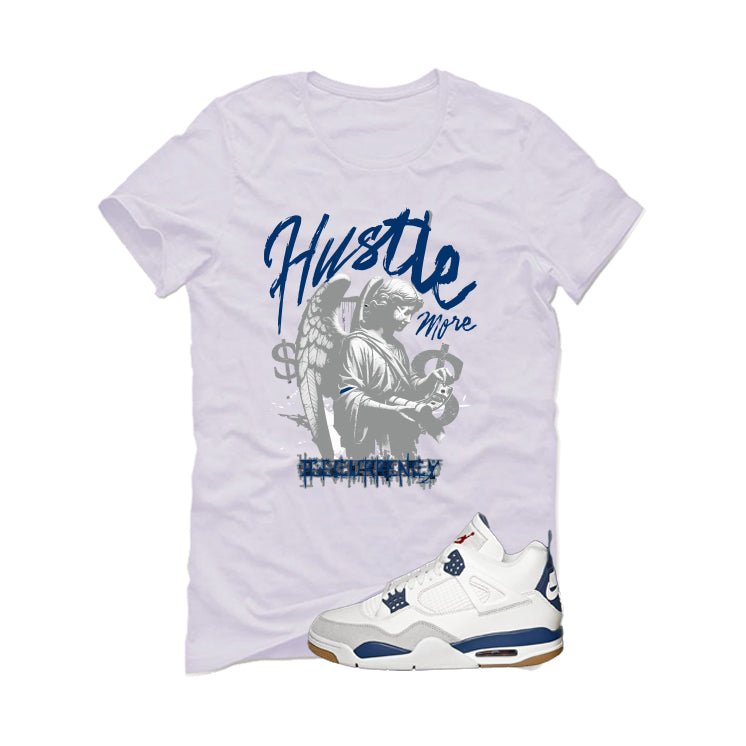 Nike SB x Air Jordan 4 Navy White T-Shirt (Hustle More) product image 2