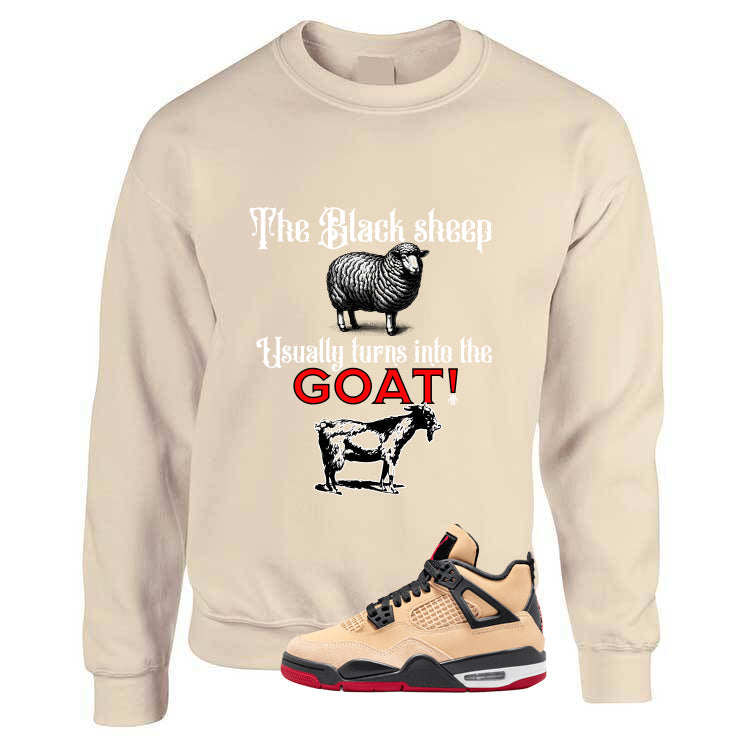 Air Jordan 4 Pizza (GS) Tan T-Shirt (the black sheep product image 3