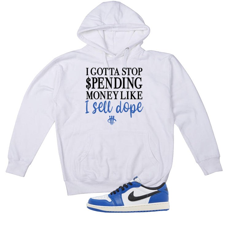 Air Jordan 1 Low OG Game Royal White T-Shirt (Gotta Stop product image 3
