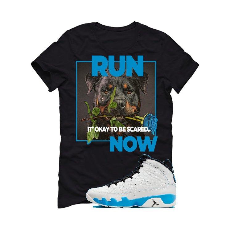 Air Jordan 9 “Powder Blue” | illcurrency Black T-Shirt (RUN) product image 2