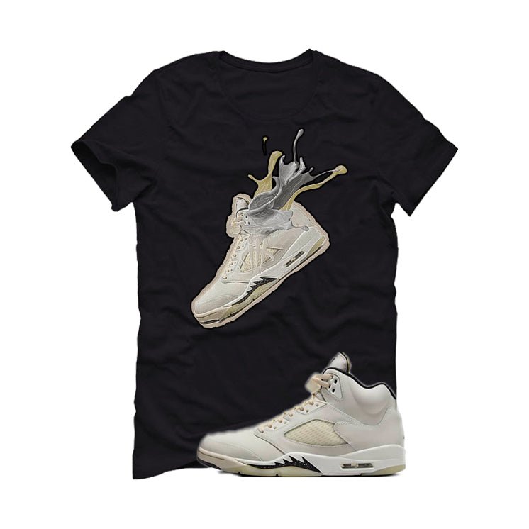 Air Jordan 5 SE “Sail” | illcurrency Black T-Shirt (SPLASH product image 2