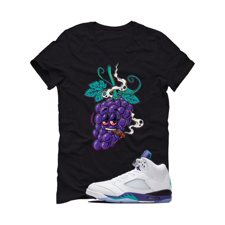 Air Jordan 5 OG Grape Black T-Shirt (High 5's)| illcurrency product image 2